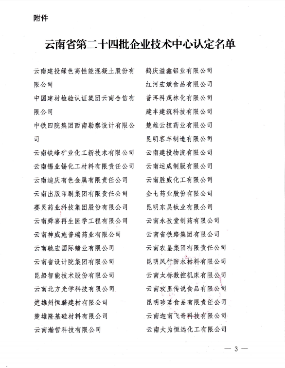 第24批省級企業(yè)技術(shù)中心名單(圖3)